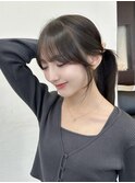 韓国ウェーブヘア前髪カットレイヤーカット髪質改善銀座