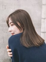 ガーデン 渋谷(GARDEN)&nbsp;ミディアムヘア　レイヤーカット　デジタルパーマ　くびれヘア