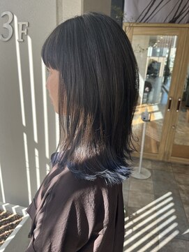 マウ(mau) ボブ 裾カラー 透明感カラー