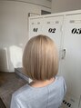 アグ ヘアー トミー 高宮駅前店(Agu hair tommy) ブリーチリタッチ後ミルクティーベージュに仕上げました。