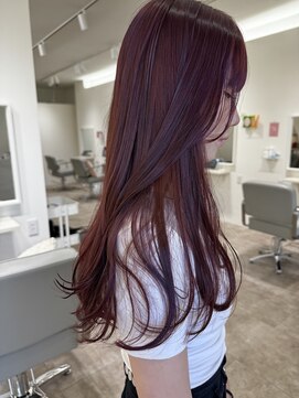 ハイネ(hyne) ブリーチなしでつくれるチェリーレッド