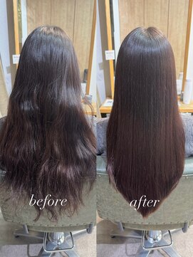 オッジバイケンジ(oggi by KENJE) パーマ落とし/ストレートヘア