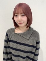 シーン(scene)&nbsp;【Misaki】ピンクベージュ×タッセルボブ