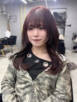 コル(col oodori)&nbsp;深めボルドーカラー×盛れるくびれ巻きレイヤー