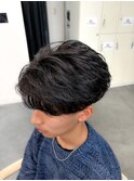 ニュアンスパーマ/フェザーパーマ/毛流れセンターパート