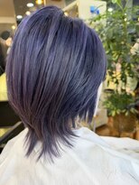 アミ美容室&nbsp;ダブルカラー(パープル)