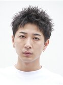 原宿メンズパーマルーズショートアクティブショートツイスパ緩め