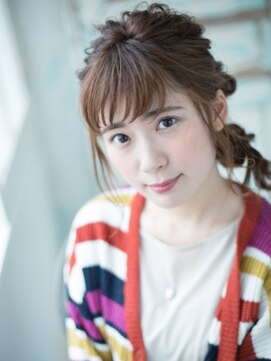 ヘアメイク パッセージ 千歳船橋店(hair make passage) 流しあみこみアレンジ