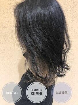 ジョエミバイアンアミ(joemi by Un ami) 《joemi 新宿》インナーカラーにグレーのクール度upヘア　近江