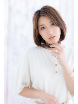 ミック ヘアアンドビューティー 大山店(miq  Hair&Beauty) センターパート♪ニュアンスカラー小顔ボブウルフショートa1