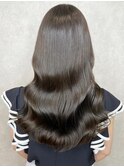 大人のフェミニンロングヘア×髪質改善ダークアッシュ