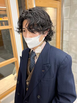 トゥコ(tuco) ボブパーマ　スパイラルパーマ　ニュアンス　黒髪