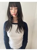 韓国style ハッシュカット　ロングレイヤー