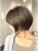 30代40代大人女性/前髪なしショートボブ/ショートヘア/髪質改善