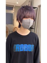 サンド 鹿児島中央(sand)&nbsp;黒髪/グレーベージュ/レイヤーロング/前髪パーマ[鹿児島駅]