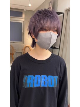 サンド 鹿児島中央(sand) 黒髪/グレーベージュ/レイヤーロング/前髪パーマ[鹿児島駅]