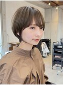 20代30代40代50代/丸みショート/クビレ/前髪あり/表参道