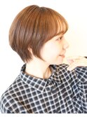 【 I. 】30代からの襟足すっきり前下がりショートボブ 川口