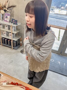 リコ(liko) 王道ベージュ×切りっぱなし