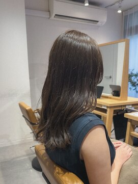 クラップス 上大岡(CLAPS) オリーブベージュ/透明感カラー/赤み消し/ウェーブセミロング