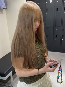 ベレーザ 渋谷(BELEZA) 9938秋色オリーブベージュ髪質改善ショコラブラウンストレート