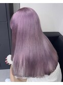 10250韓国ラベンダーパープル髪質改善透明感カラーストレート