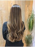 ハイライト×スモーキーベージュ