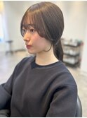 【宮川】後毛カット“結んでも可愛い顔まわり”