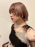 カット、カラー、トリートメント、髪の長さがショート、ミディアムのお客様