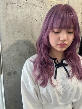 ラニヘアサロン(lani hair salon) くすみピンクラベンダー