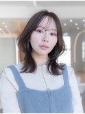 20代30代ミディアム顔周りレイヤーカット髪質改善トリートメント