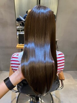 ジーナ 船橋(Zina) 髪質改善＊ロングレイヤーグレーベージュ＊美髪【Zina船橋】