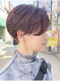 ショートカット×ひし形ショートボブ×前髪あり20代30代40代 s03