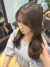 綺麗な透明感のある色味を楽しみたい♪そんな方にはダブルカラーで透き通るようなヘアーがおススメ！