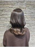 大人美人アッシュオリーブショコラアッシュ韓国風巻きモテ髪