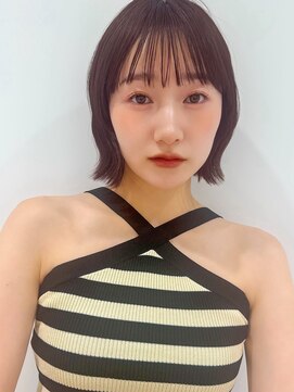 ソア 並木坂(Soa) 韓国ボブ/切りっぱなしボブ/タッセルボブ/透明感カラー/Minori