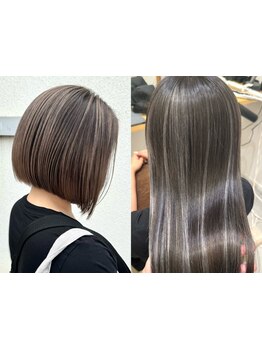 大人女性のための”白髪ぼかしハイライト”で、品と美しさをキープ◇〔四日市/ブリーチ/ダブルカラー］