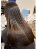 ココアブラウン/ココアベージュ/艶髪/ブリーチなし