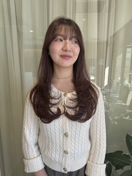 アミリアバイザザ(amiliea by ZA/ZA) レイヤーカット×顔まわりカット×ワンカール巻き