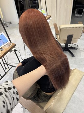 キキ(kiki by KENJE) オレンジベージュ/新百合ヶ丘/髪質改善/ブリーチカラー