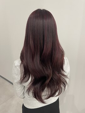 ヴェルア 四条烏丸 四条大宮(Velua) ワインレッド 暖色カラー  レイヤーカット