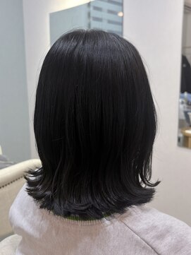 ミューシグ(mysig) 外はねボブ×ネイビーブラック