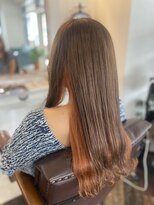 スニップヘア(snip hair)&nbsp;インナーオレンジカラー