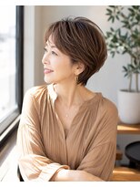 バグズ(Baguz) 50代60代大人美人ひし形ショートボブ小顔艶感若見え上品ヘア