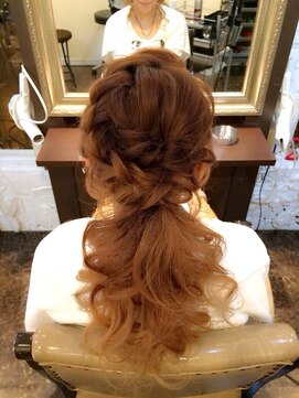 グラス 春吉1号店(glass) 編み込み☆ポニーテール