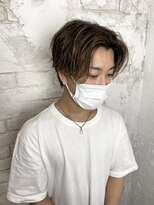 プライズ アイリス 池袋東口店(prize Iris)&nbsp;ハコマエサガリ/センターパート/前下がり/池袋