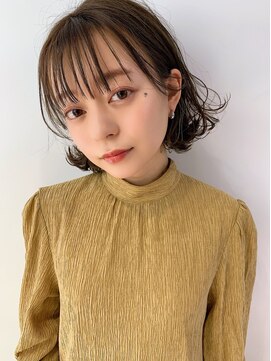 グッデイ ヘアー(GOOD DAY HAIR) ボブ カーキグレージュ ショート 大人かわいい フェザーバング