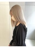 セミロングブロンドベージュ