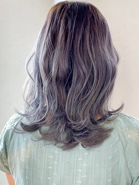 アレンヘアー 富士宮店(ALLEN hair) ダークグレーラベンダーハイライト