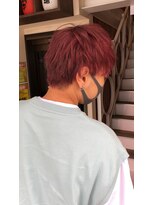 アヴァンス 天王寺店(AVANCE.) チェリーレッド×ショートウルフ